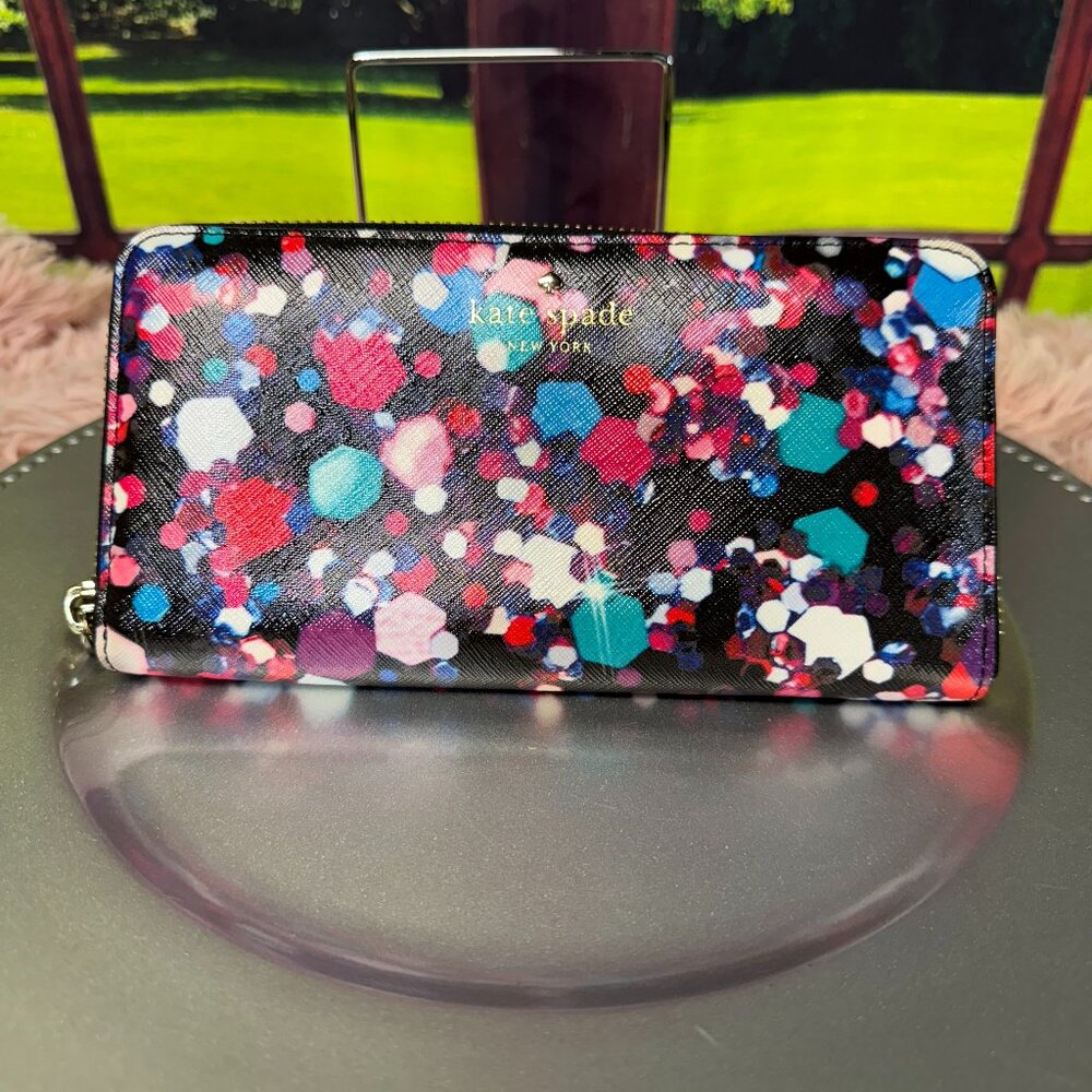 EUC Kate Spade Grant Lane Jewel Multi Lacey Wallet
